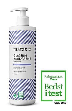 Matas Striber Glycerin Håndcreme Uden Parfume 500 ml.